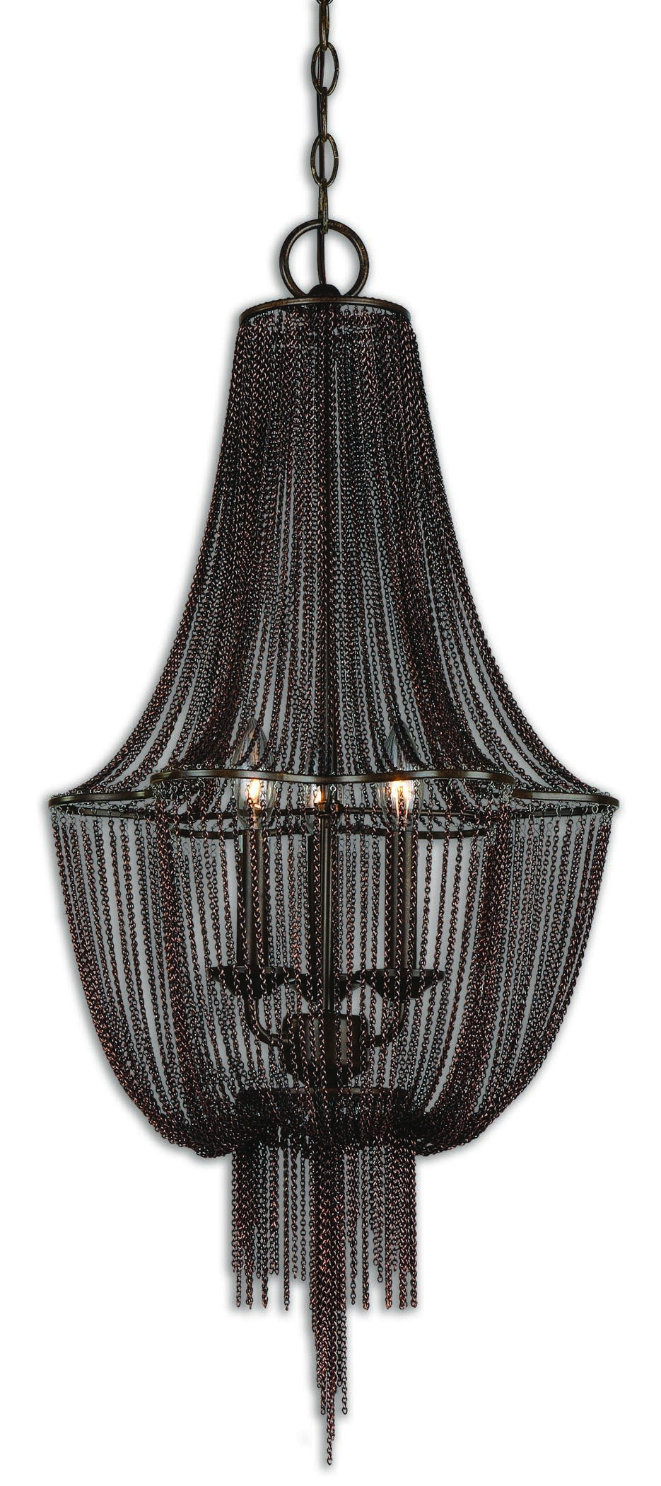Uttermost Lighting Fixtures Chandeliers 21998 Lezzeno 3 Chandelier